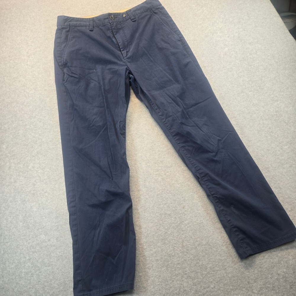 Rag & Bone Mens Navy Blue Chino Pants Slim Straight Cotton Blend Size 32